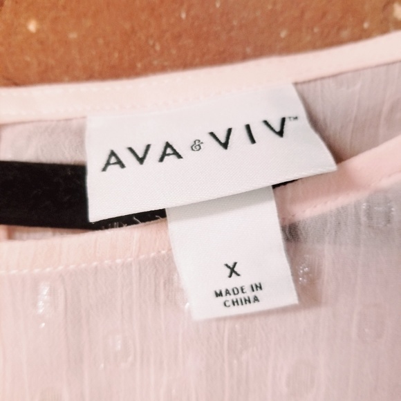 PLUS Polka Dot Puff Sleeve Chiffon Blouse - Picture 5 of 7